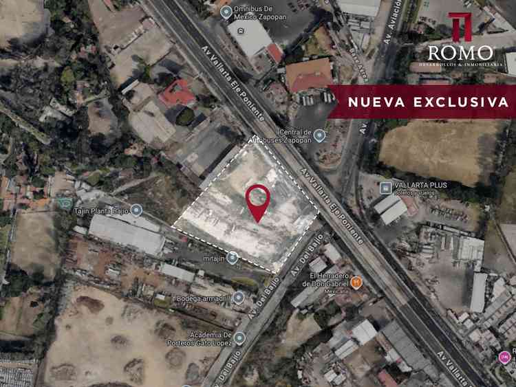 terreno en venta avenida vallarta eje poniente san juan de ocotan zapopan jalisco p3pHdj9